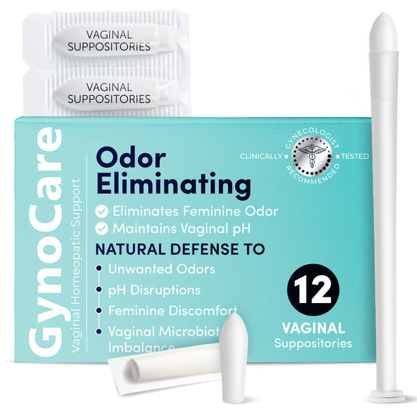 Vaginal Odor Feminine Care | Freshness & pH Balance | 12 Vaginal Suppositories Bullets